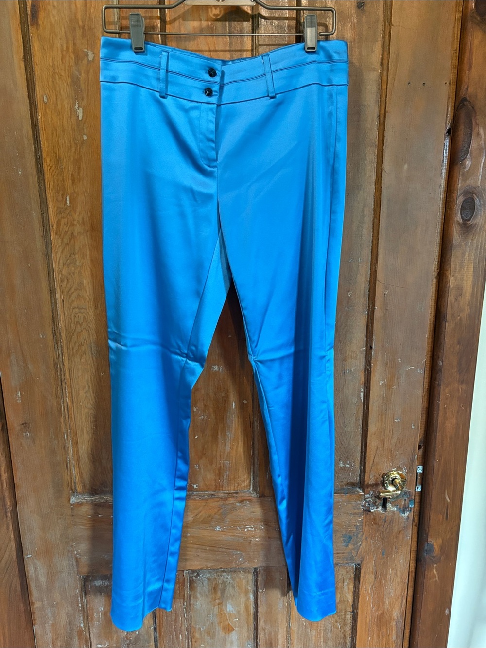 Cache Blue Satin Dress Pants Aprox 6 to 8 for size